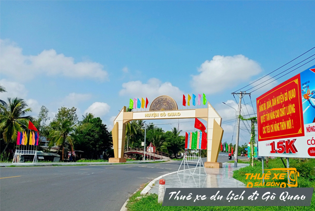 Giá thuê xe đi huyện Gò Quao