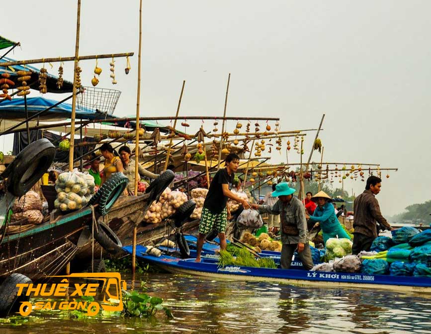 Cảnh đẹp chợ nổi ngã Bảy