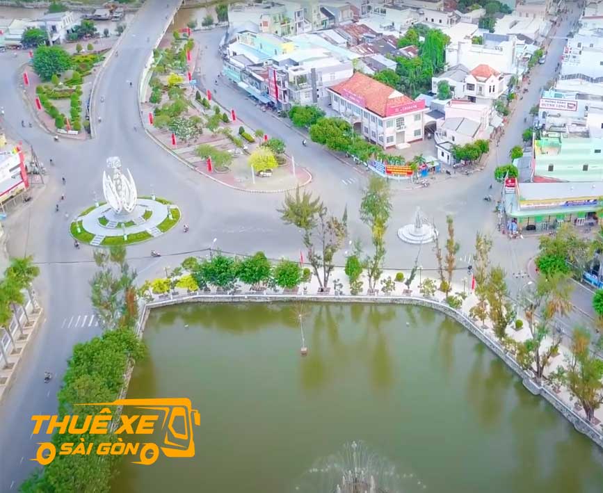 Cảnh đẹp Tiểu Cần từ trên cao