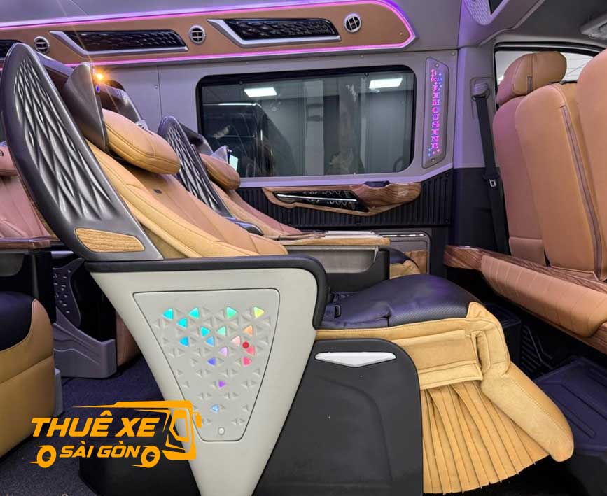 Ghế da cao cấp Limousine 9 ghế